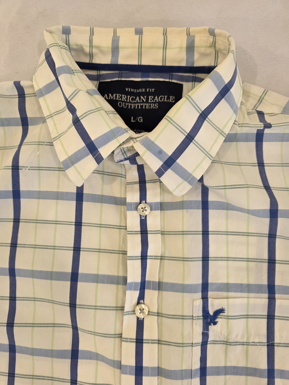 American Eagle Outfitters Cotton Collection Designed Formal Casual Shirt Size L
